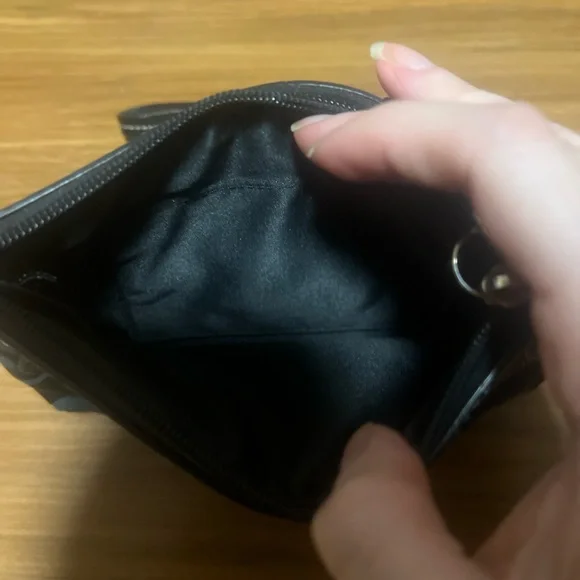 Coach Black Signature Wristlet - Picture 3 of 8